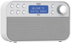 Bush DAB Radio - White/Silver.
